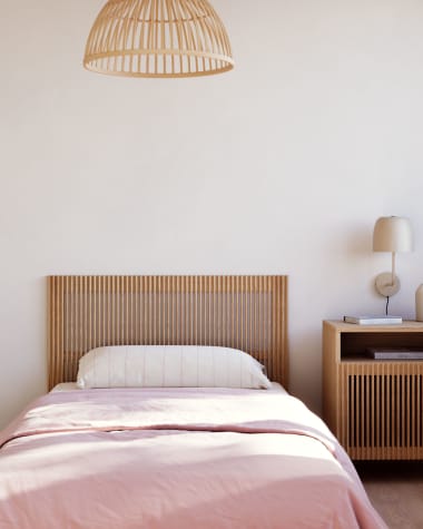 Tête de lit Beyla en bois de frêne pour lit de 90 cm FSC 100%