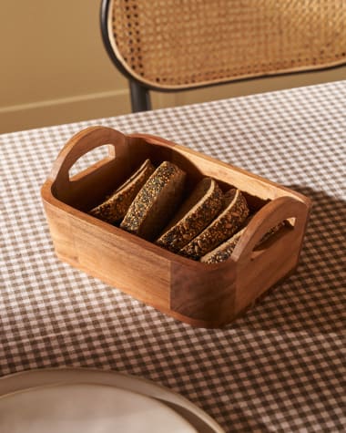 Gruma serving tray, solid acacia wood