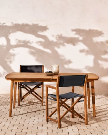 Tavolo allungabile da esterno Thianna in legno massello di acacia 180 (240) x 90 cm