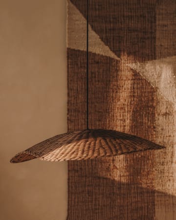 Pantalla para lámpara de techo Bisbal de ratán con acabado natural Ø 80 cm