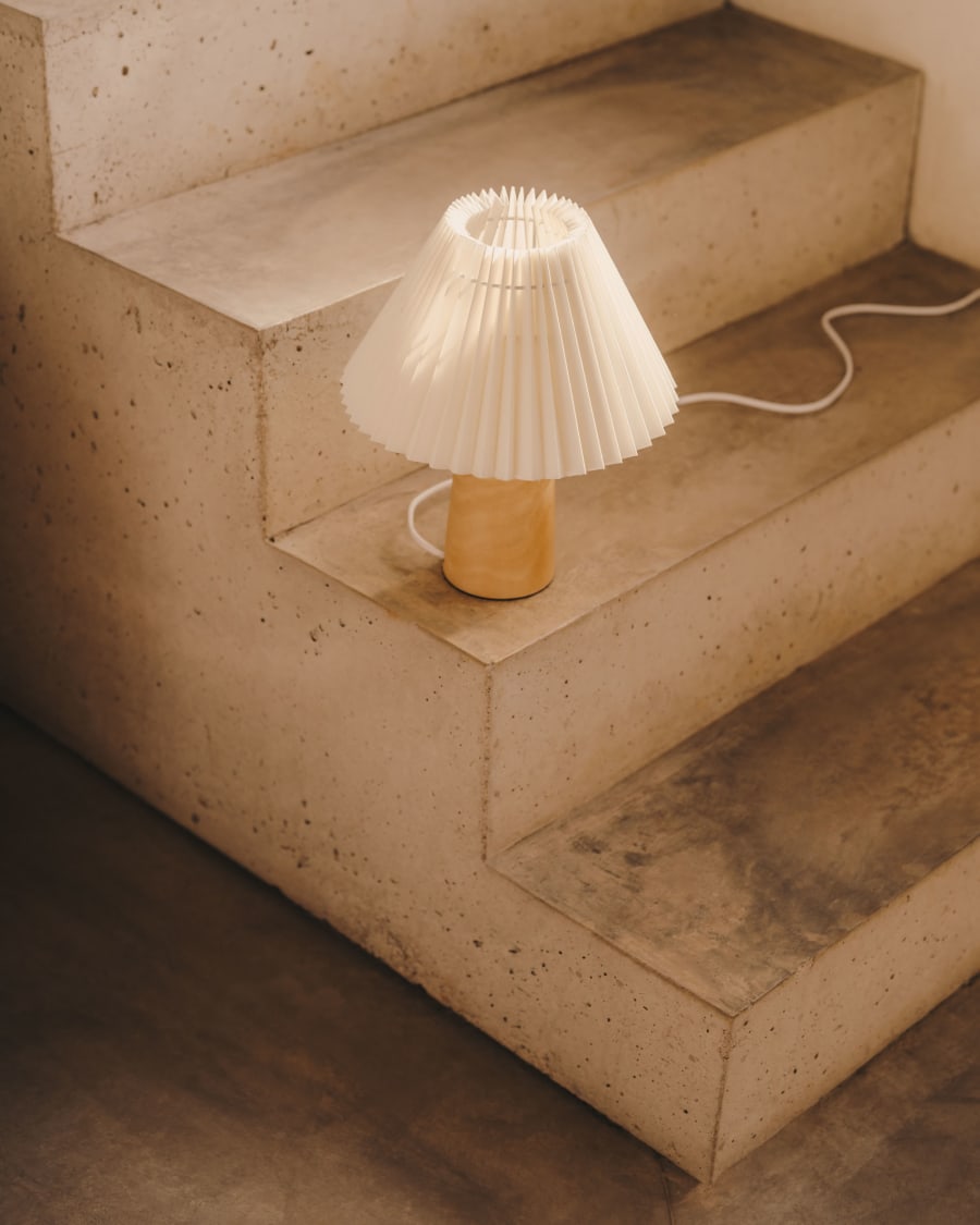 Lampe de chevet en bois | Lampe de table en bois - Texas