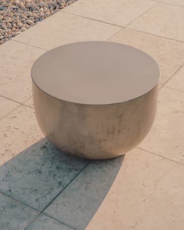 Tavolino da caffè rotondo Garbet in cemento Ø 60 cm