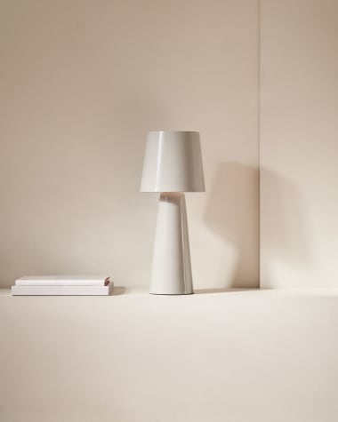 Arenys small table light with a painted grey finish