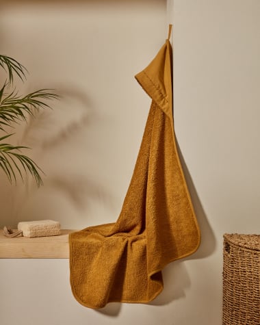 Βρεφική πετσέτα Deya, βαμβάκι, μουσταρδί