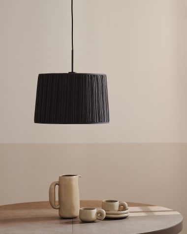 Guash ceiling lamp shade in black, Ø 40 cm