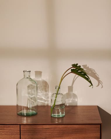 Vaso Brenna in vetro trasparente 100% riciclato 19 cm