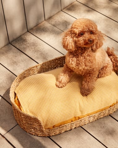 Fliicker bed voor kleine huisdieren gemaakt van natuurlijke vezels Ø 60 x 35 cm