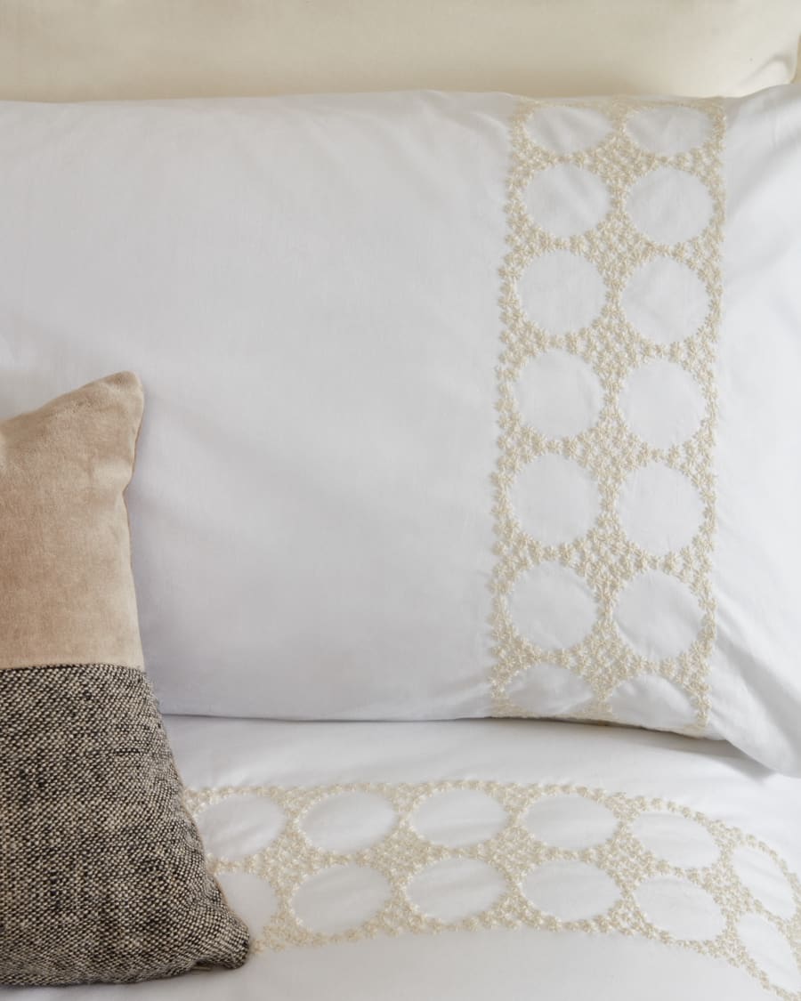 Set Ciurana fundas nórdica y de almohada 100% algodón puntilla natural para cama  90 cm - Kave Home. N1300018JJ33