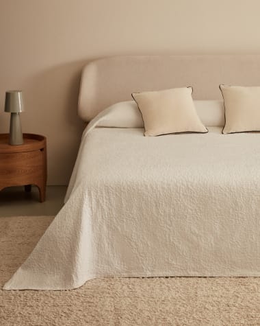 Narzuta na łóżko Marimurtra 100% bawełniana biała 180 x 250 cm