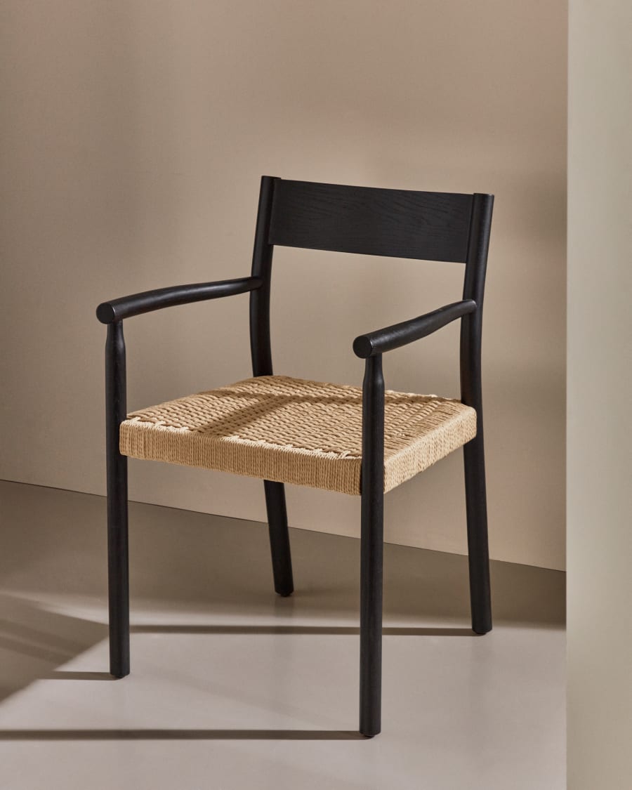 Taburete de madera metal plegable, silla plegable, 67 x 36 x 44 cm