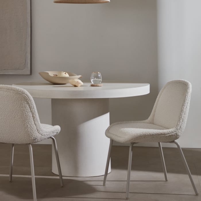 Tavolo rotondo Oria Ø 120 cm con piano in marmo By Kave Home