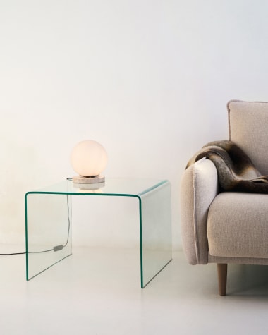 Stolik pomocniczy Burano szklany 60 x 60 cm