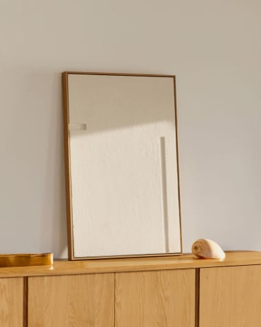 Quadro Sefri bianco con forme geometriche rette 60 x 90 cm
