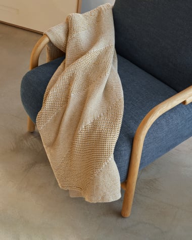 Seti blanket 100% cotton in mustard 130 x 170 cm