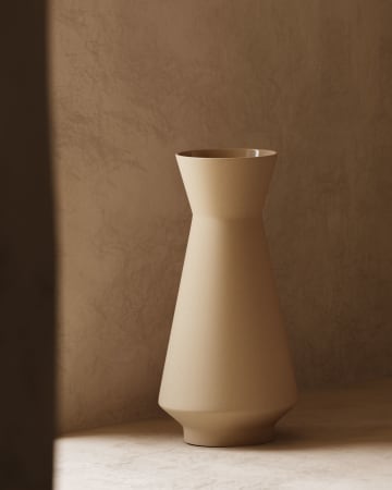 Monells Keramikvase beige 38 cm