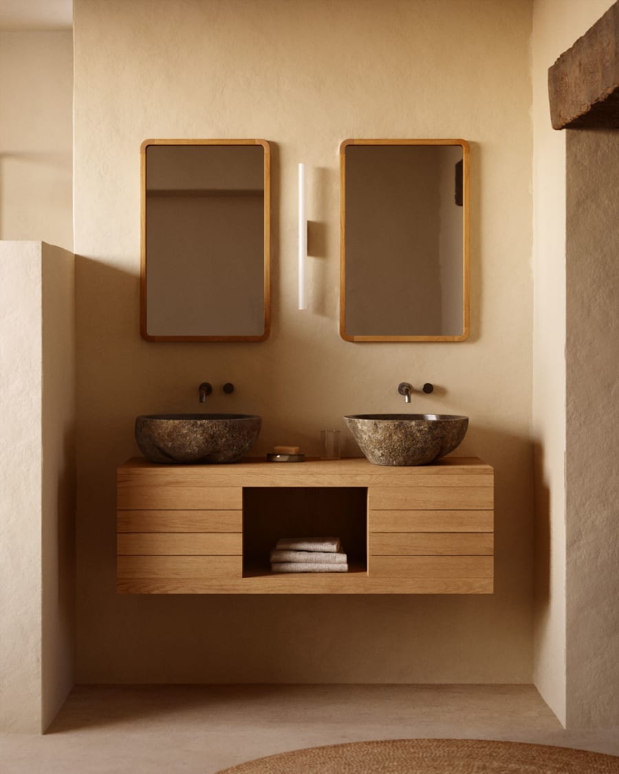 Mueble bajo lavabo en teca maciza 120 cm - Baño / Mueble de baño