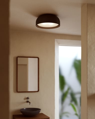 Xaviera ceiling lamp with black finish