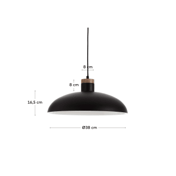 Gotram pendant lamp black - sizes