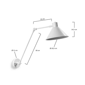 Dione wall lamp white - sizes