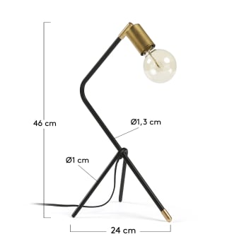 Jana steel table lamp - sizes