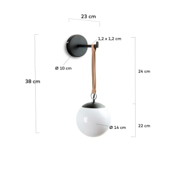 Monteiro wall lamp - sizes
