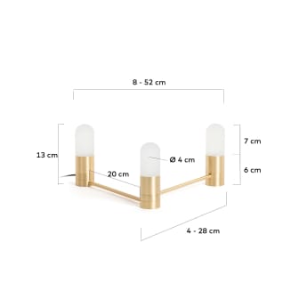 Badra table lamp or wall lamp - sizes