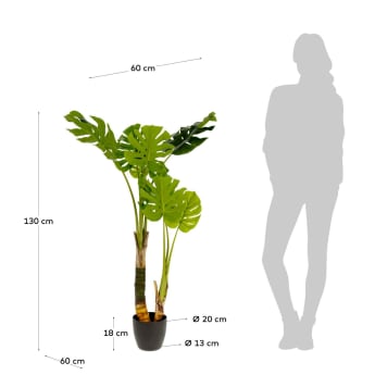 Monstera artificial plant 130 cm - sizes