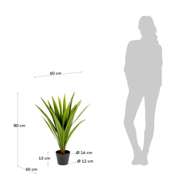 Yucca artificielle Zelena - dimensions