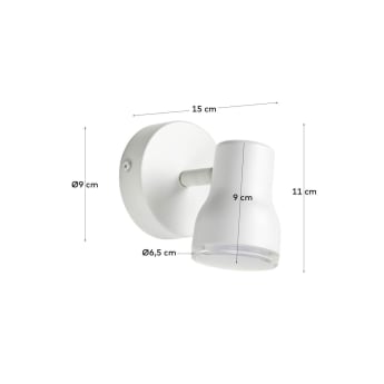 Tehila white wall lamp - sizes