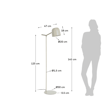 Alish metal floor lamp - sizes