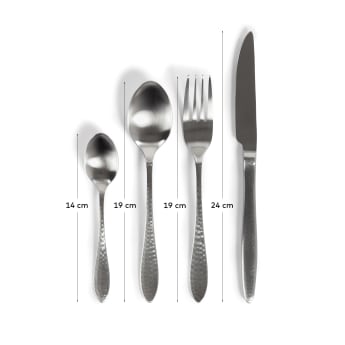Yarine set of 16 silver cutlery - sizes
