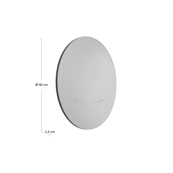 Ludmila round wall mirror Ø 50 cm - sizes