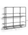 Najat shelves in steel with black finish 75 x 60 cm
