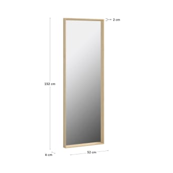 Nerina mirror natural finish 52 x 152 cm - sizes