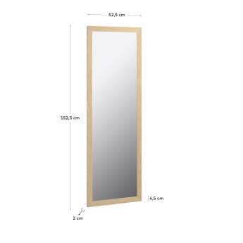 Wilany mirror natural finish 52,5 x 152,5 cm - sizes