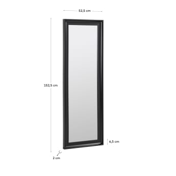 Romila black mirror 52 x 152,5 cm - sizes
