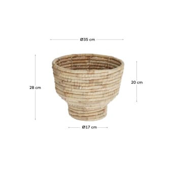 Colomba planter made from natural fibres, 35 cm - sizes
