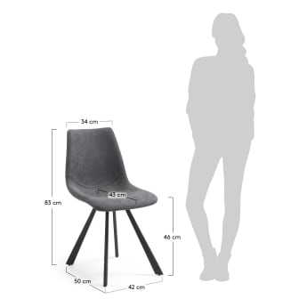 Alve chair graphite - sizes