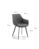 Amira chair graphite
