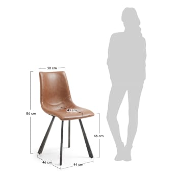 Oxid brown Trap chair - sizes