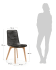 Dark grey Narava chair