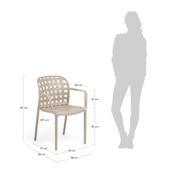 Beige Isa chair - sizes