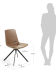 Zeva chair brown