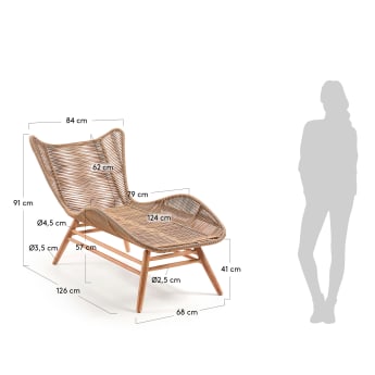 Zabel lounger FSC 100% - sizes