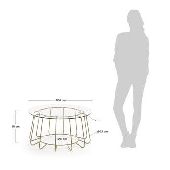 Paradigm coffee table Ø 80 cm - sizes