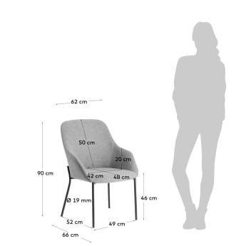 Chair Futura light grey - sizes