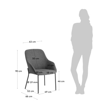 Chair Futura dark grey - sizes