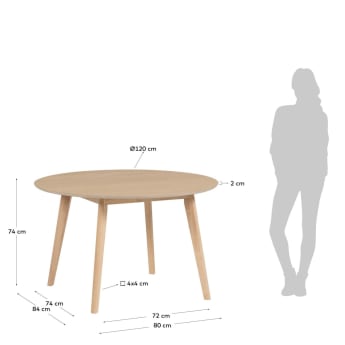 Batilde Table Ø 120 cm - sizes