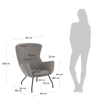 Otilia armchair - sizes