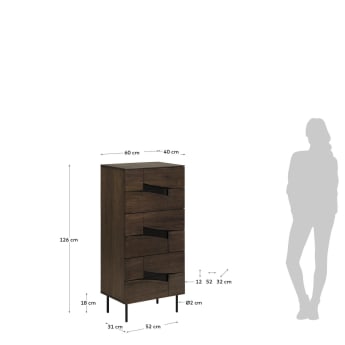 Cutt 60 x 126 cm chest of drawers - sizes
